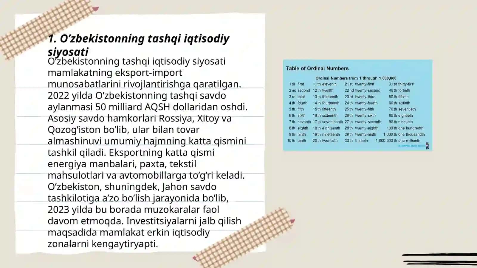 O’zbekistonda tashqi iqtisodiy faoliyatning davlat tomonidan tartibga solinishi 3