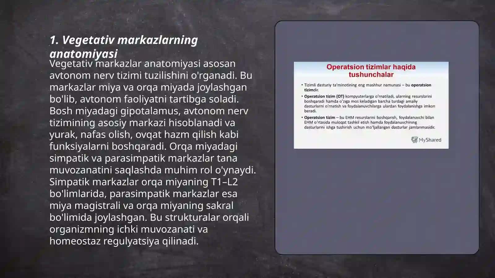 Vegetativ oliy markazlar va ularning funksional birligi 3