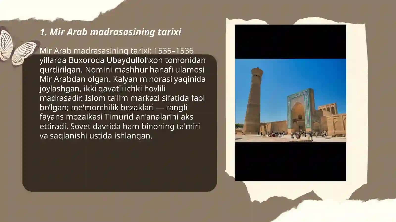Mir Arab madrasasi 3