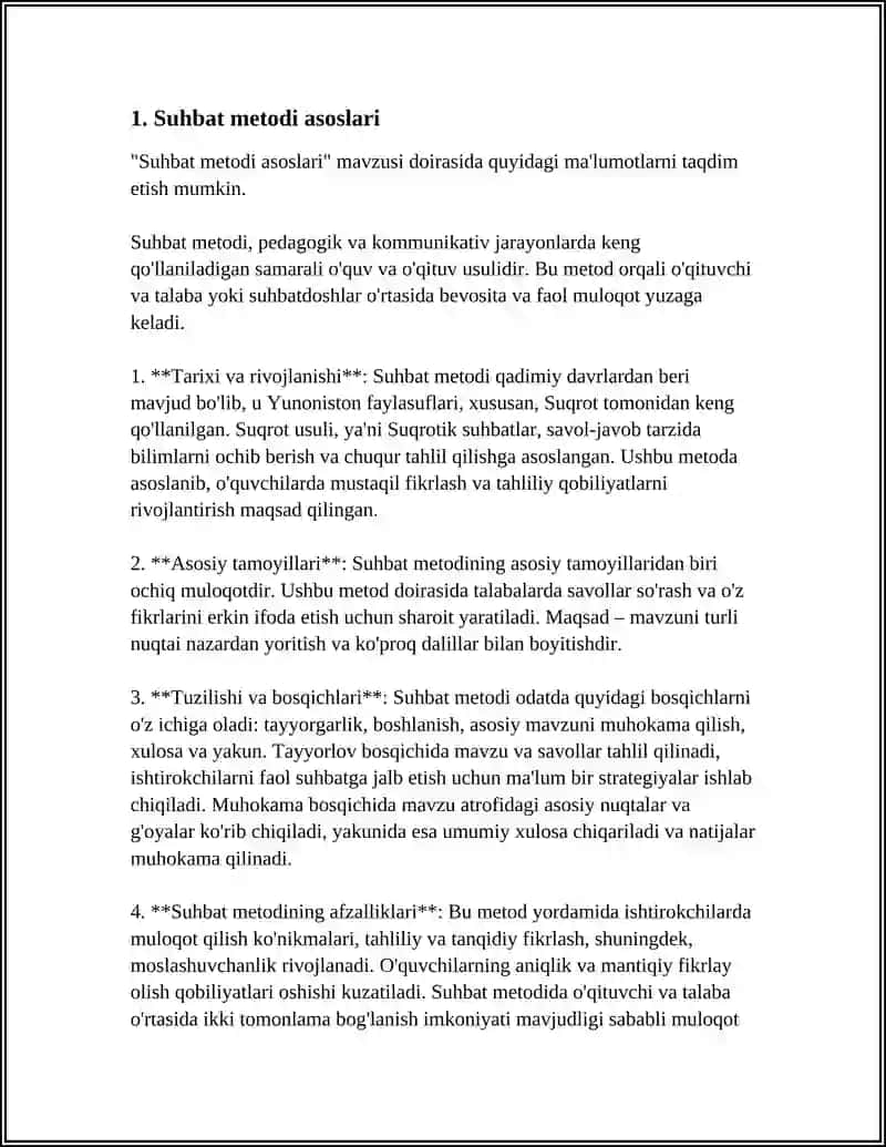 TEXNOLOGIYA DASRLARIDA SUHBAT METODI 3
