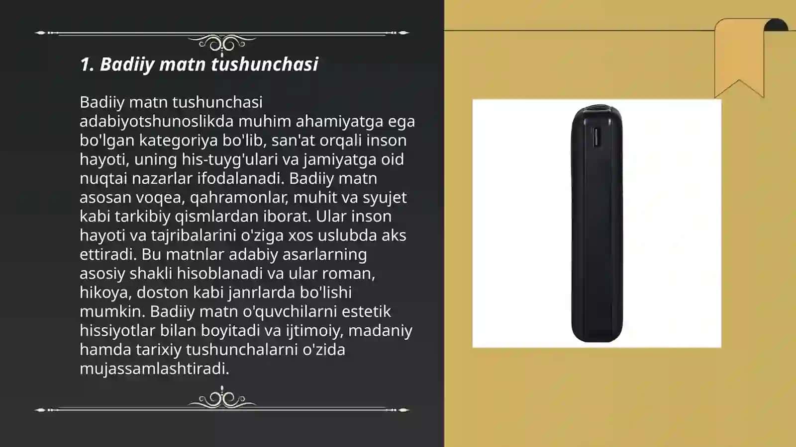 Badiiy matn va uni shakllantiruvchi vositalar 3