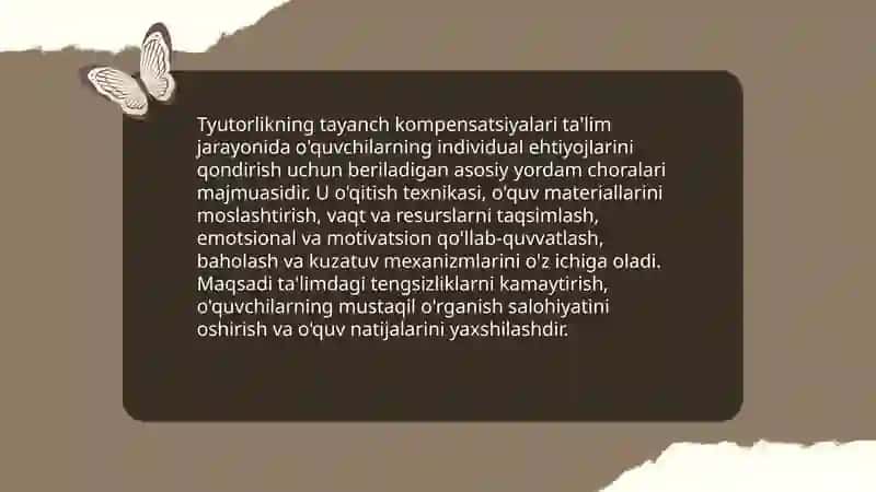Tyutorlikning tayanch kompensatsiyalari 3