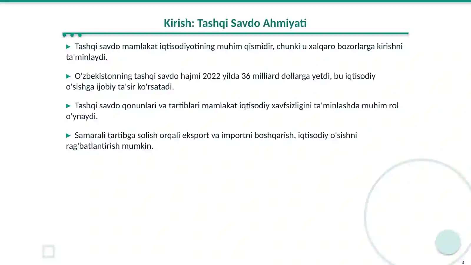 Tashqi Savdoni Tartibga Solish: Nota‘rif Usullari 3