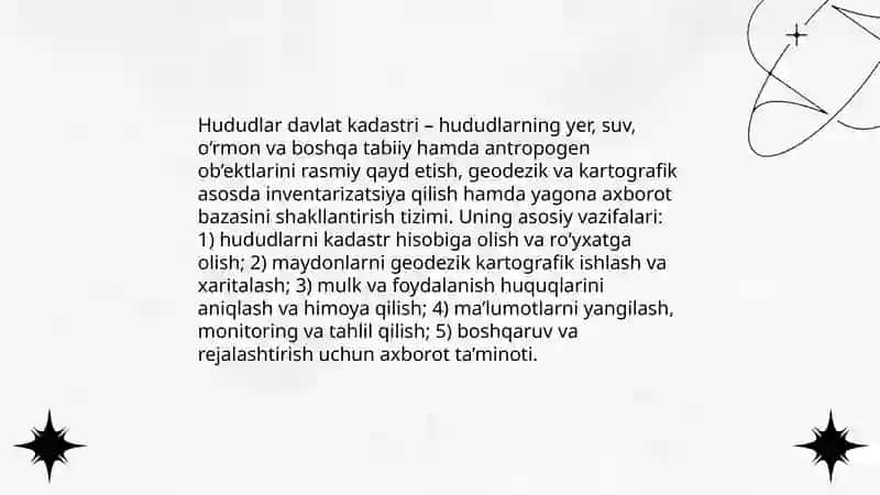 Hududlar davlat kadastri 3