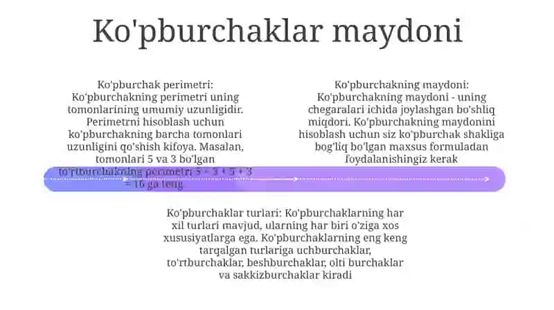 KoʻPburchaklar Premetiri Va Yuzini Hisoblash 3