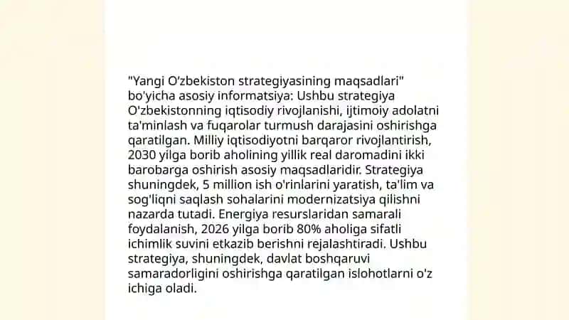 Yangi Oʻzbekistonda harakatlar strategiyasi 3