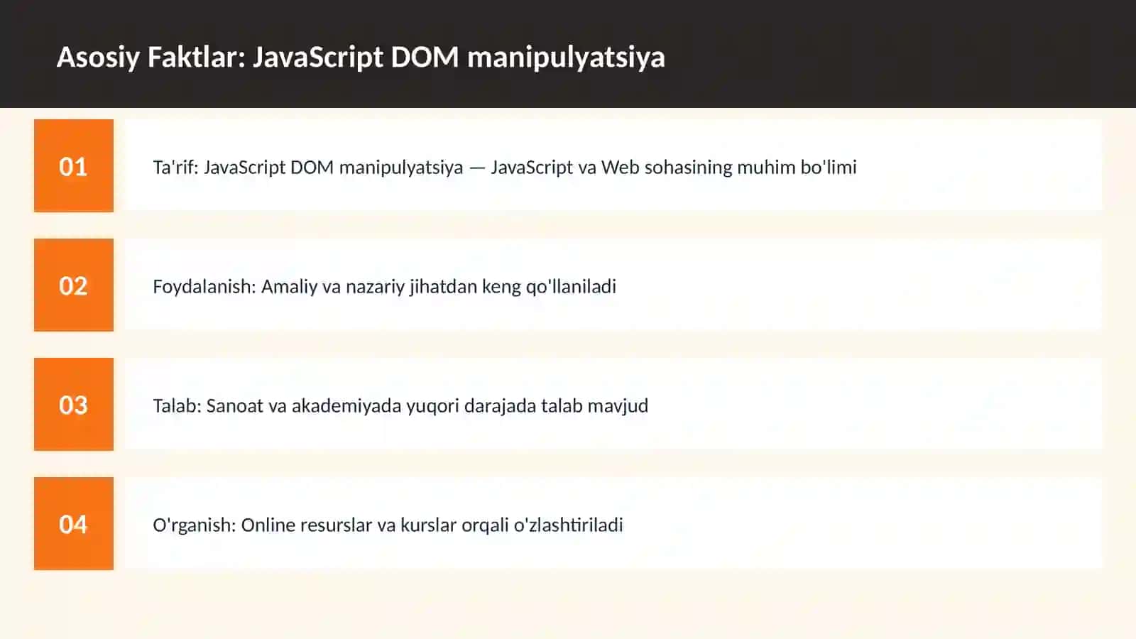 JavaScript DOM manipulyatsiya 3