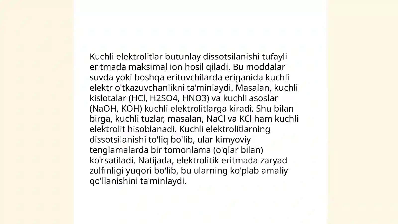 kuchli elektrolitlar uchun debay va xyukkel nazaryasi 3