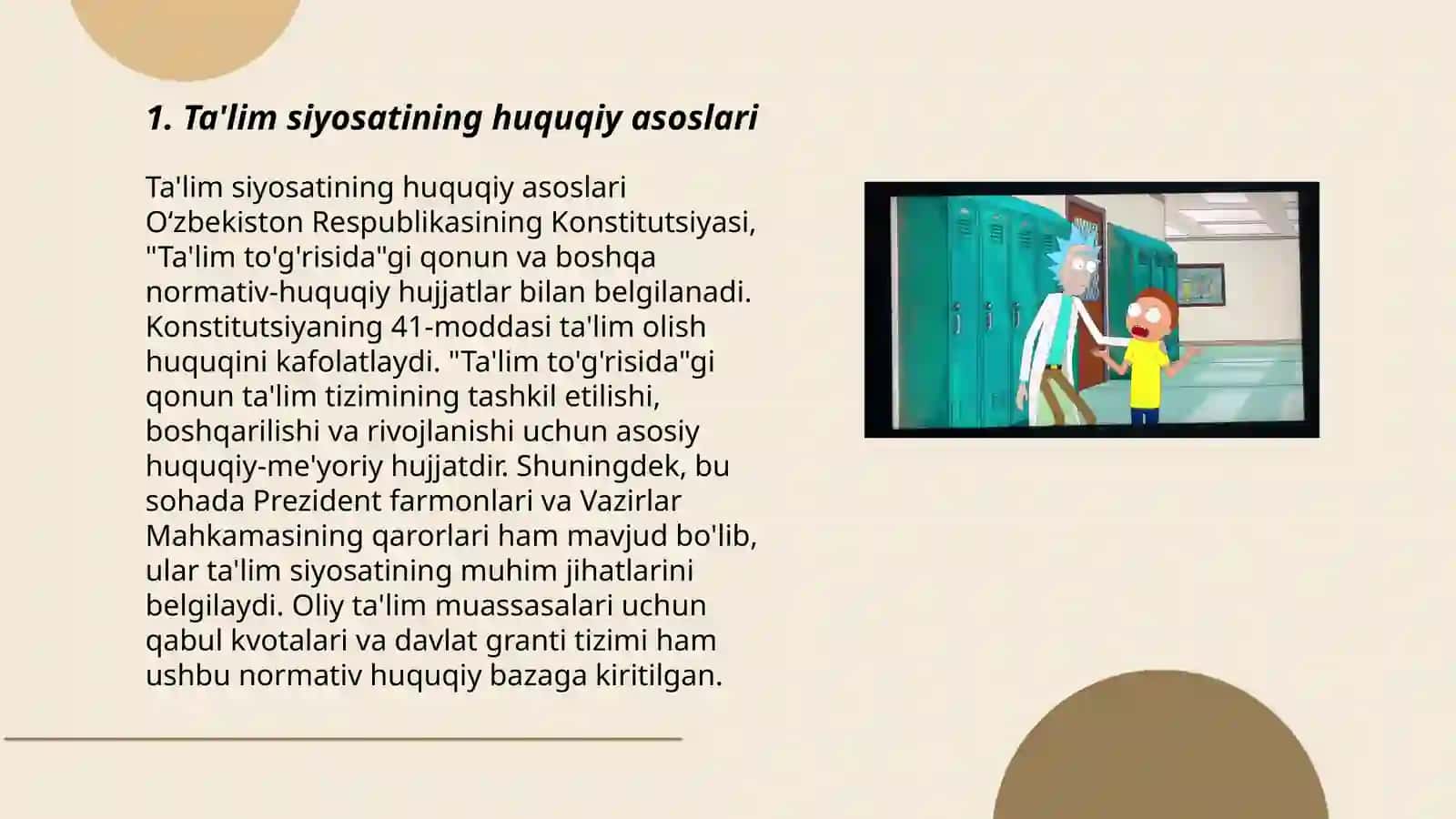 Ta'lim sohasidagi davlat siyosatining asoslari 3