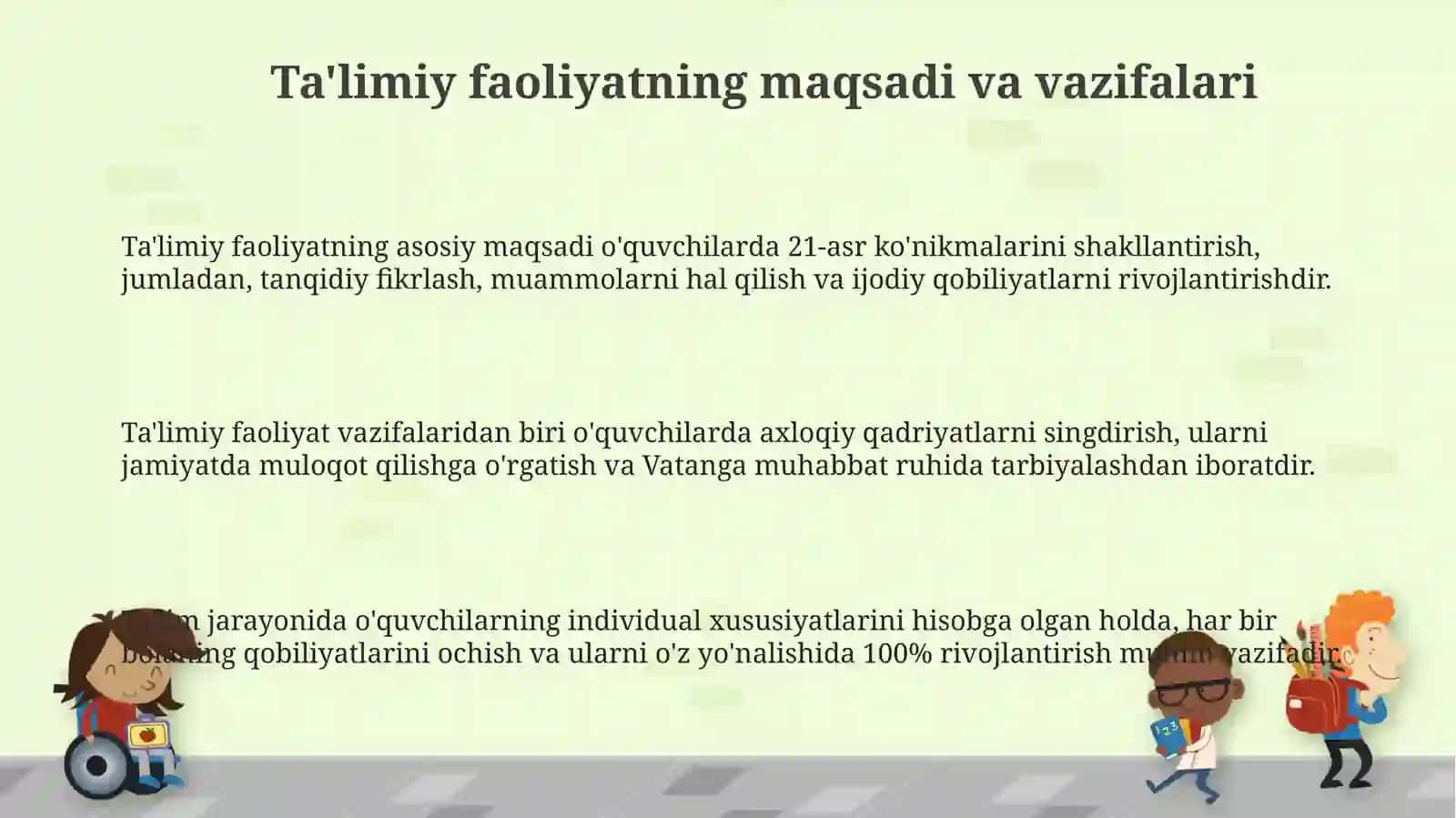 Sinf va maktabdan tashqari tarbiyaviy ishlar metodikasi 3