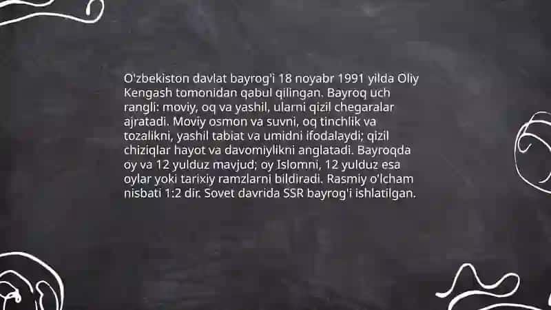 O'zbekiston Respublikasi Davlat ramzlari va ahamiyati 3