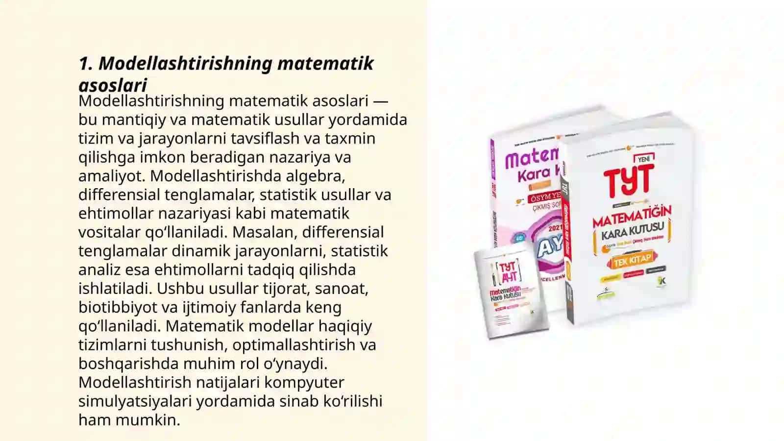 Modellashtirishning matematik asoslari 3