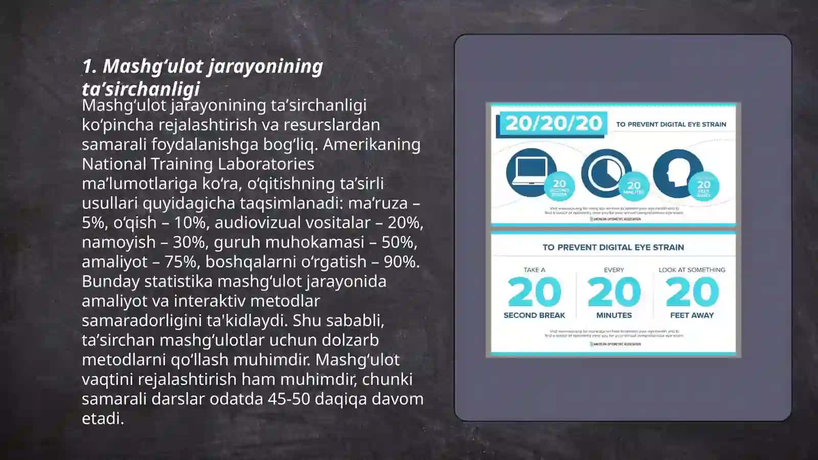 Mashgʻulot jarayonining psixologik xususiyatlari va psixik zoʻriqish belgilari 3