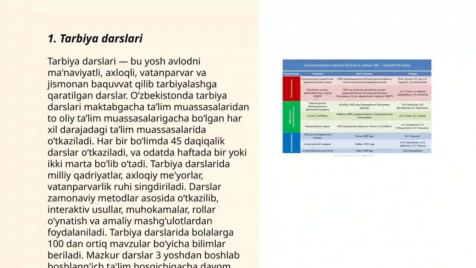 Tarbiya darslari 3