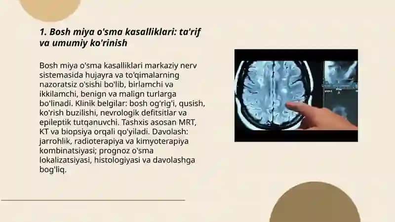 Bosh miya o'sma kasalliklari 3