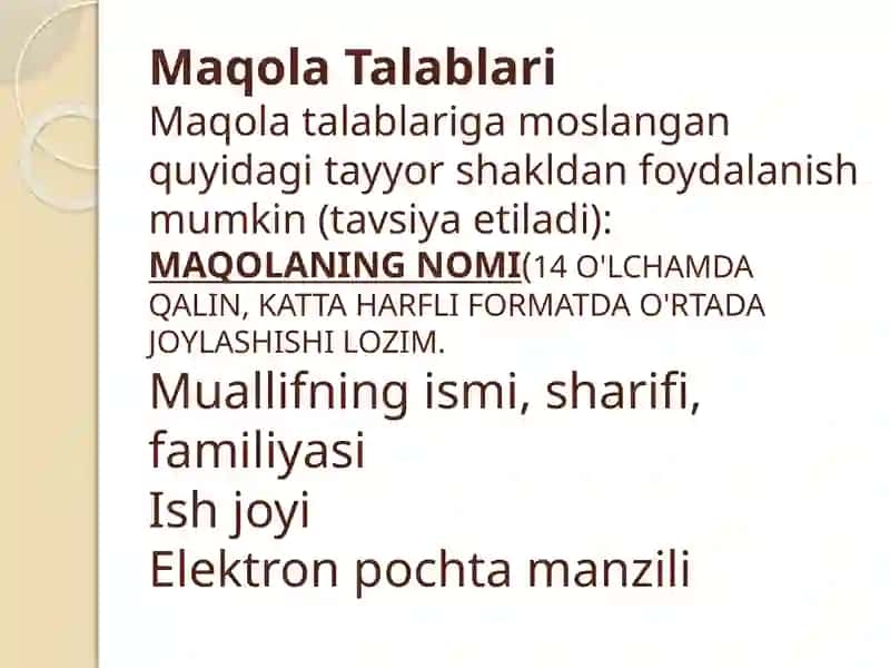 Imrad talabi asosida maqola yozish 3