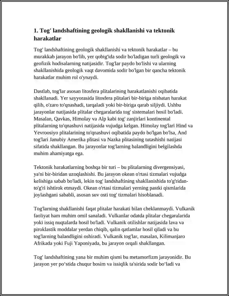 TOG' LANSHAFTI VA UNING TABIIY JARAYONLARI 3