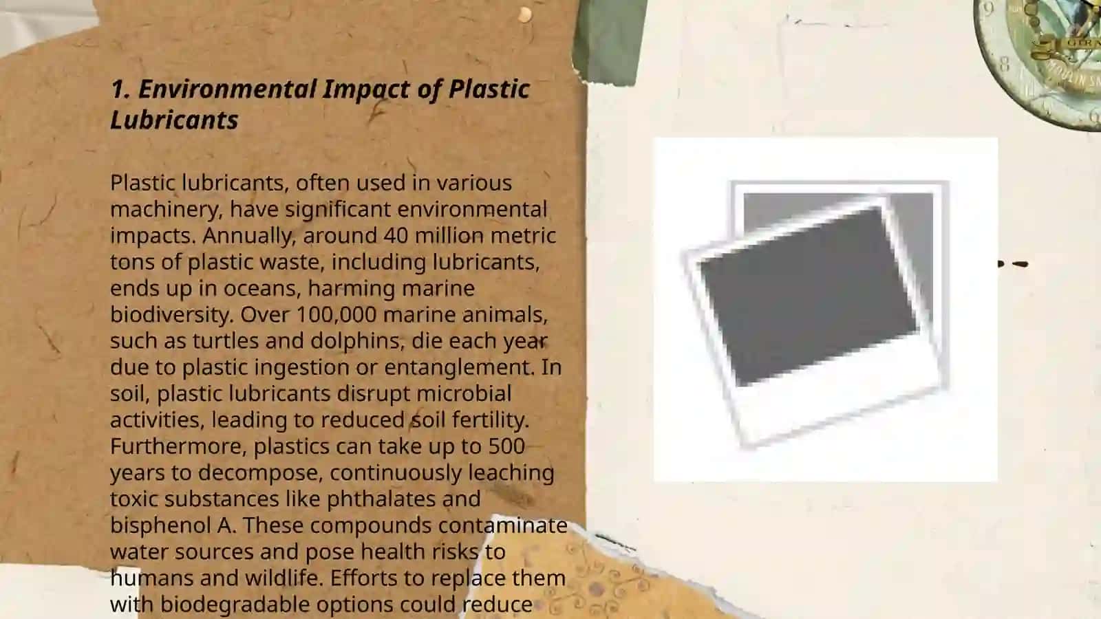 Use of plastic lubricants 3