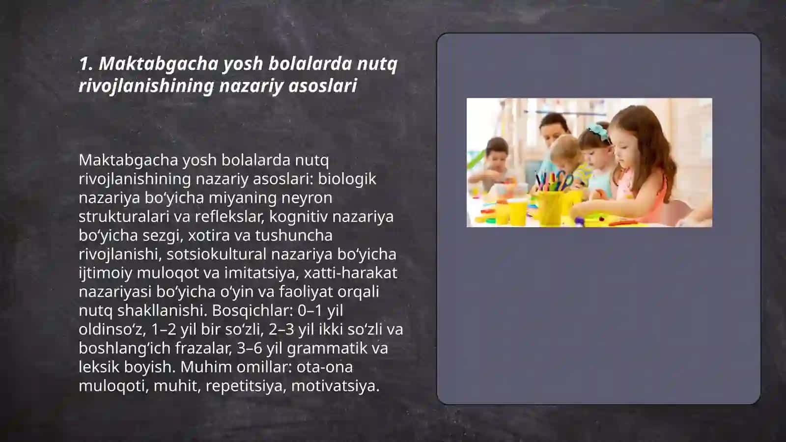 Maktabgacha tarbiya yoshida nutqning rivojlanishi 3