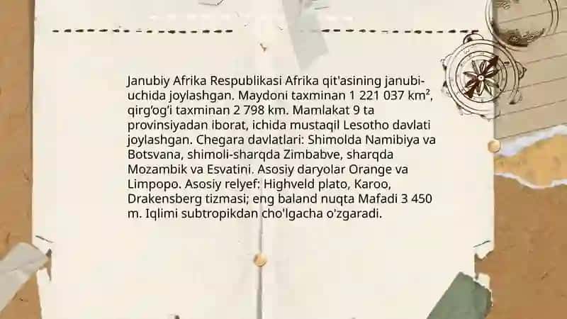 Janubiy Afrika Respublikasi 3