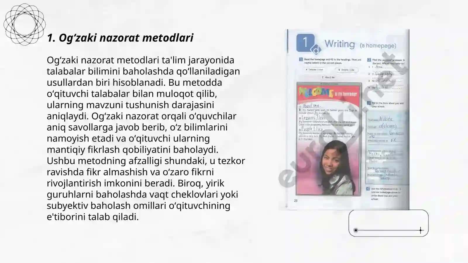 Ogʻzaki va yozma metodlari 3