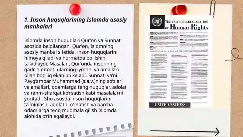 Islomda inson huquq va erkinliklarini ta'minlashining o'ziga xos jihatlari 3