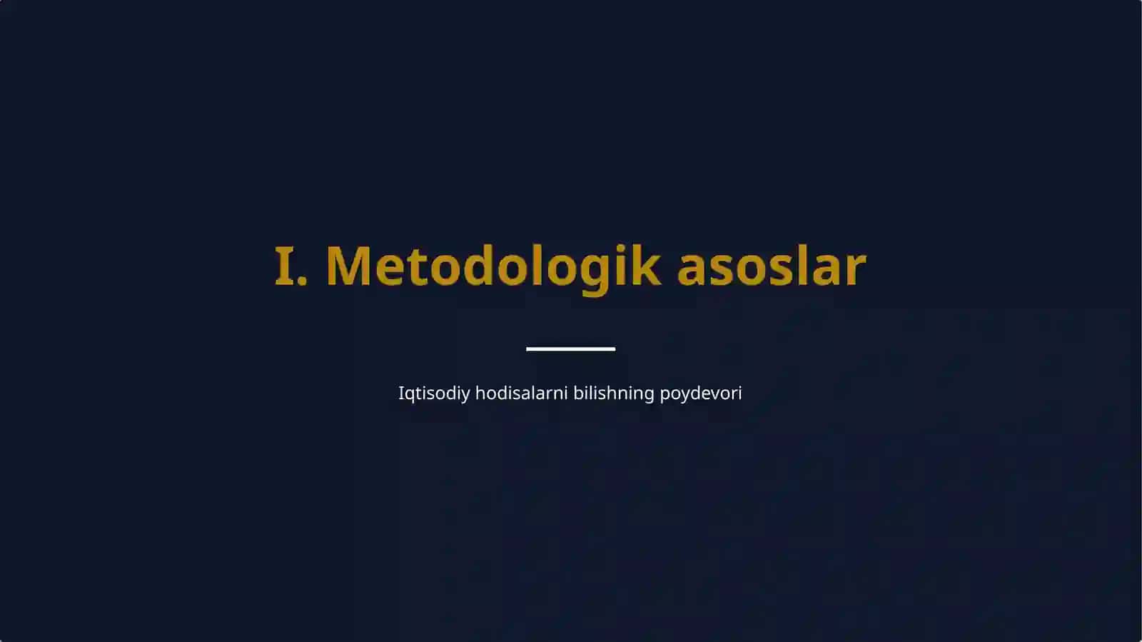 Iqtisodiy holat va jarayonlarni o'rganish usullari 3