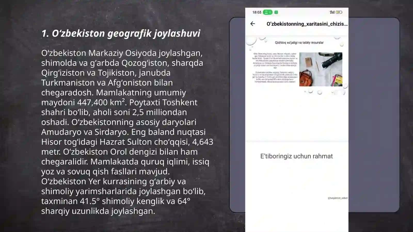 Oʻzbekistonning xaritasini chizish 3