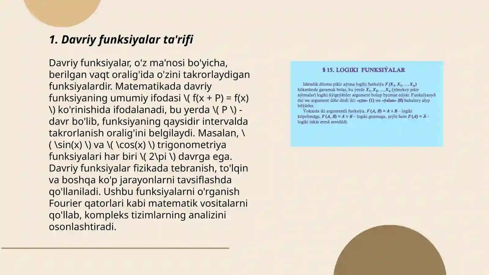 Davriy funksiyalar 3