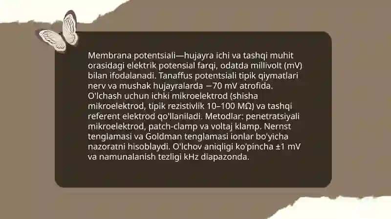 Membrana ionli nazariyasi 3