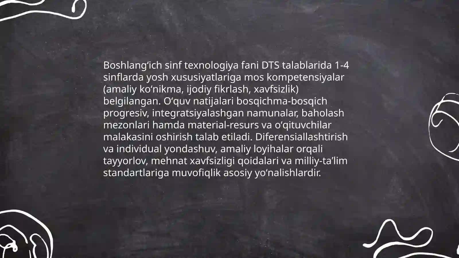 Boshlang'ich sinf texnologiya fani DTS tahlili va oʻqiv fan dasturlarining mazmuni va ularning tahlili (1-4-sinflar kesimida) 3