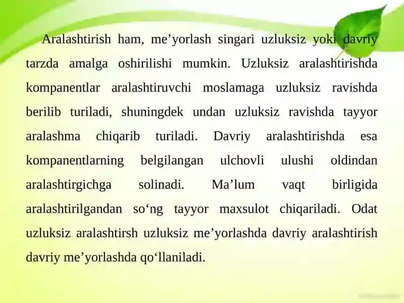 Sochiluvchan omuxta yem komponentlarini aralashtirish mashinalari 3