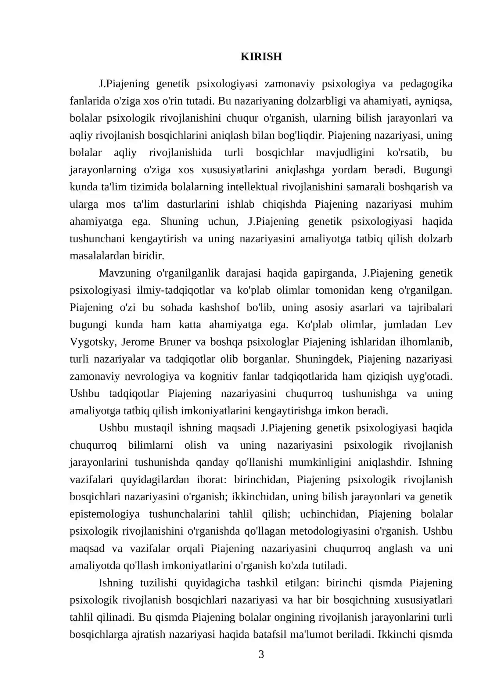 J.Piajening genetik psixologiyasi toʼgʼrisida qisqacha sharhi 3