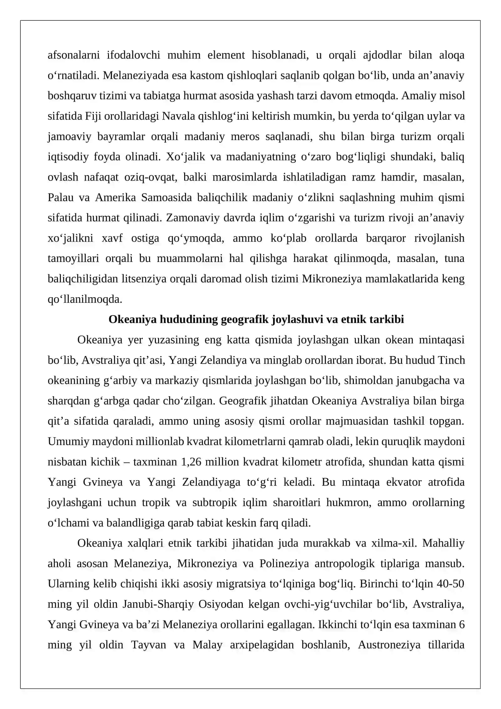 Okeaniya xalqlari xoʻjaligi va madaniyati 3