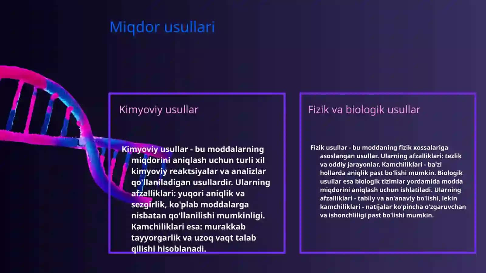 Miqdor va sifat klinik laboratoriya tekshiruvlari 3