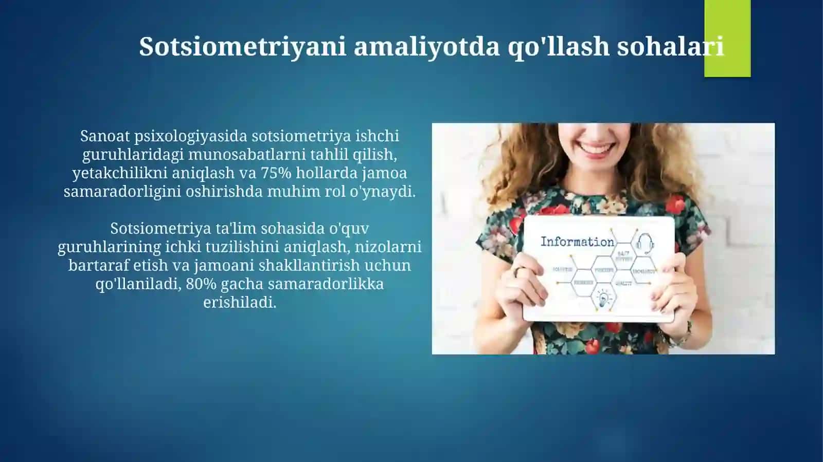 Sotsiometriya metodi: turlari va Unga qòyiladigan asosiy talablar 3