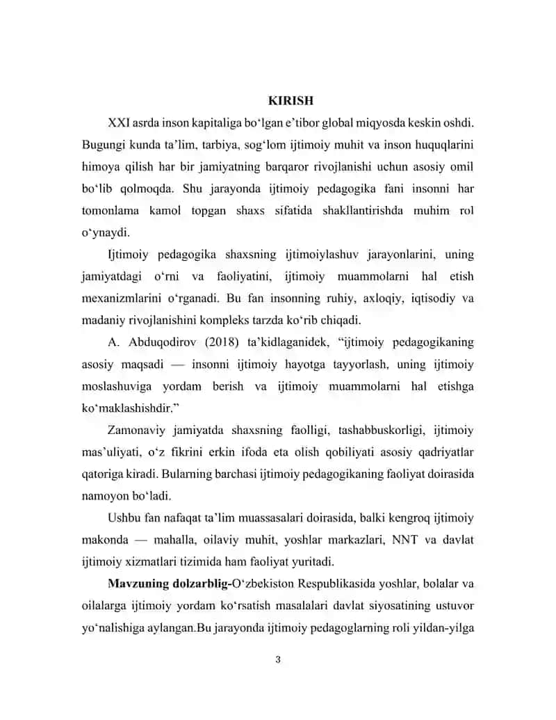IJTIMOIY PEDAGOGIKA FANINING BOSHQA FANLAR BILAN ALOQADORLIGI. 3