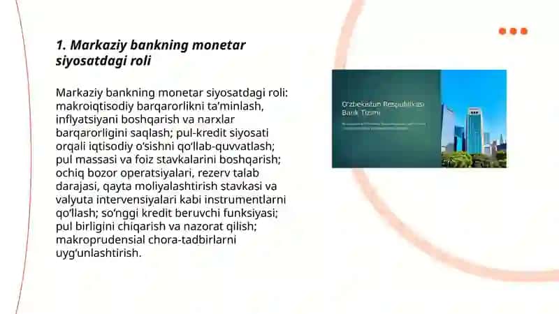 Bank tizimi. Davlatning iqtisodiyotdagi roli 3