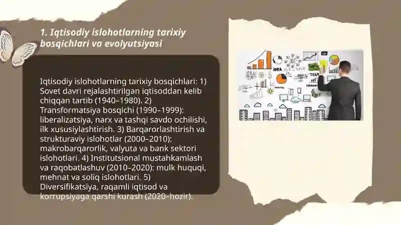 Iqtisodiy islohotlar, xususiy mulkchilikning shakllanishi by Jamolova Ruxshona 3