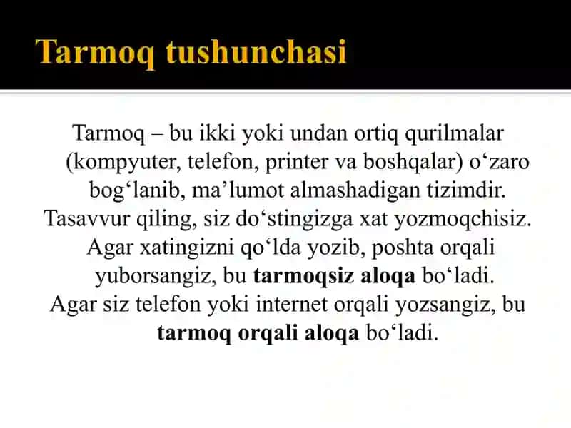 Tarmoq tashkil etish va boshqarishning so'nggi yangiliklari va rivojlanishlari. 3