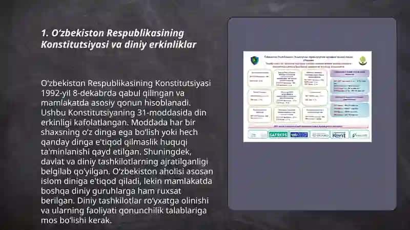 Oʻzbekistonda davlat va din munosabatlariga doir qonun hujjatlari 3