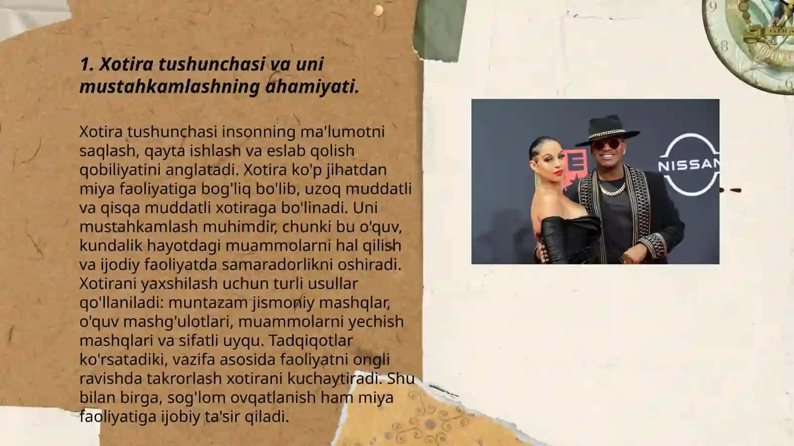 Xotira: ma’lumotlarni mustahkamlash yo‘llari, usullari, vositalari 3