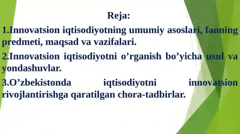 Innovatsion iqtisodiyotning umumiy asoslari 3