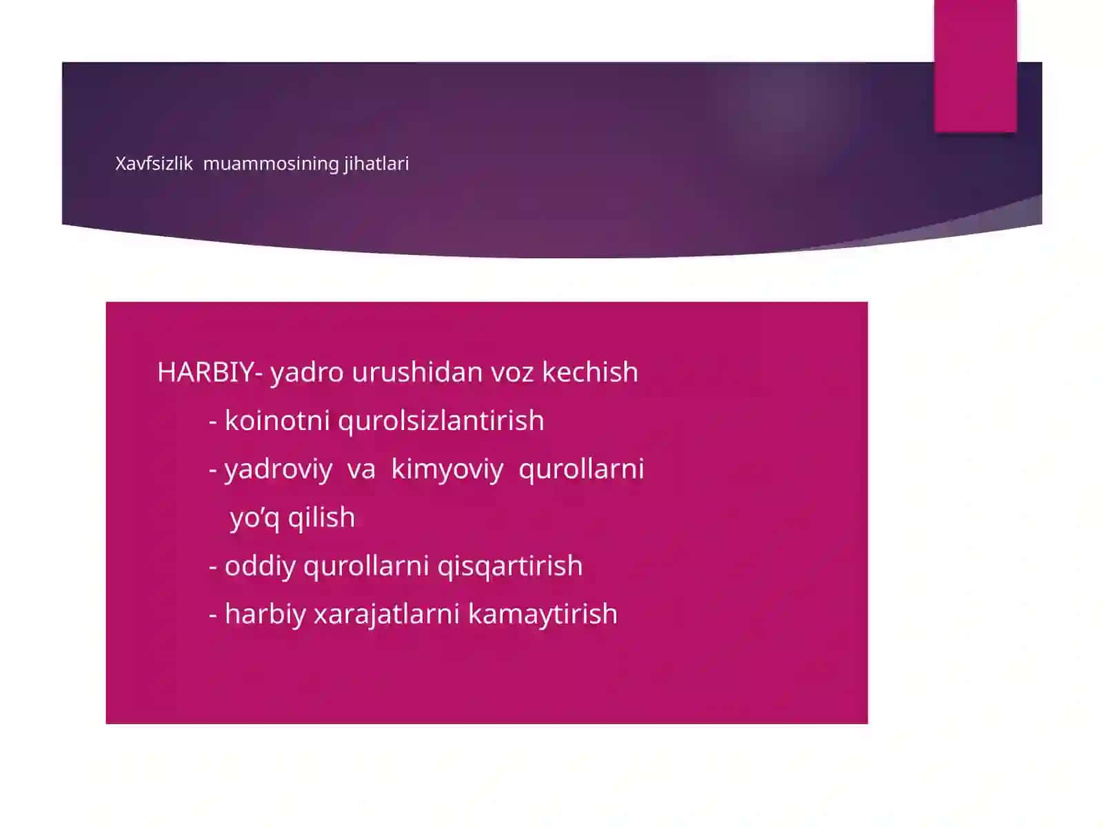 Xalqaro xavfsizlik huquqi 3