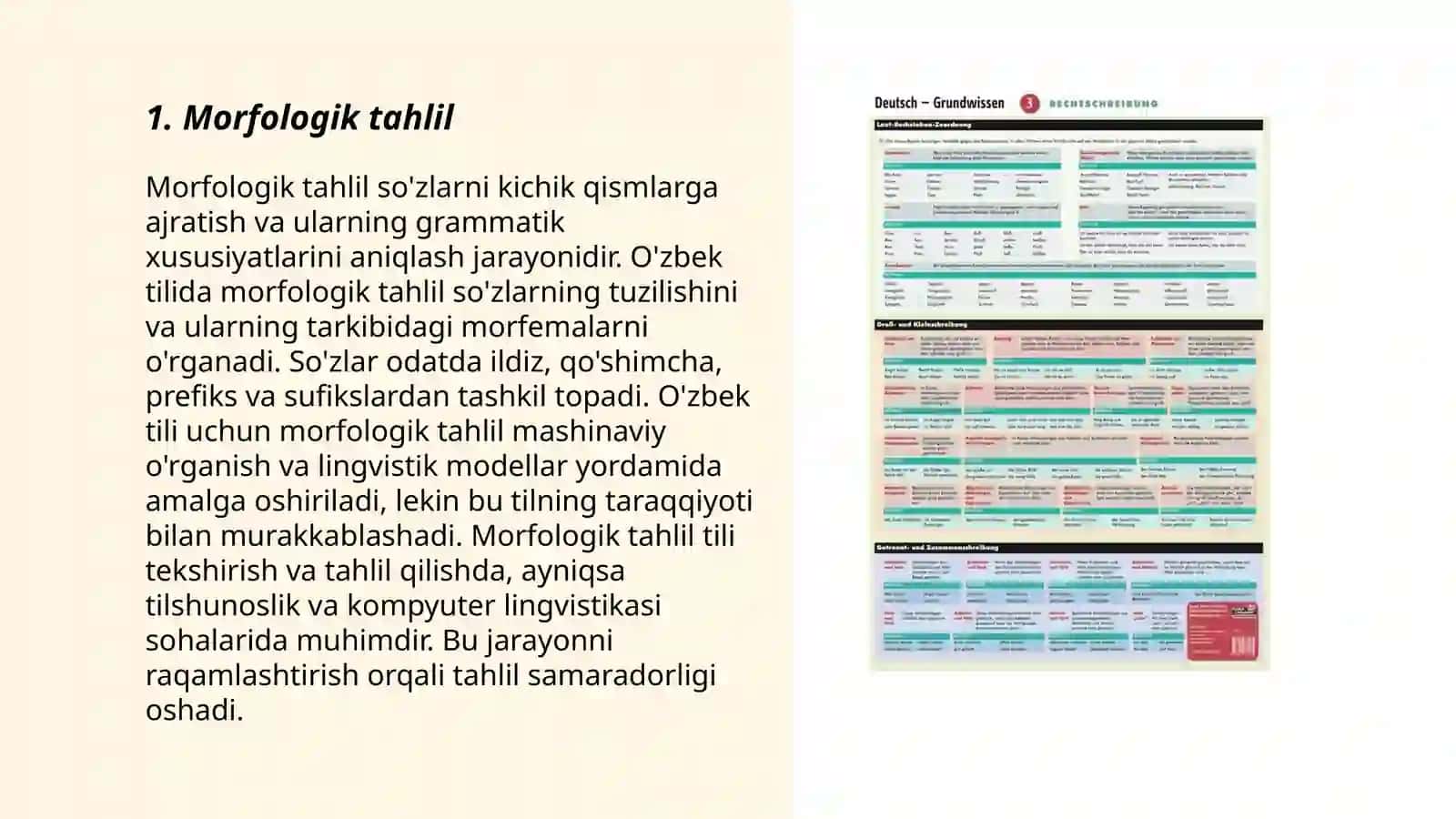 Lingvistik protsessorning grammatik komponentlari 3