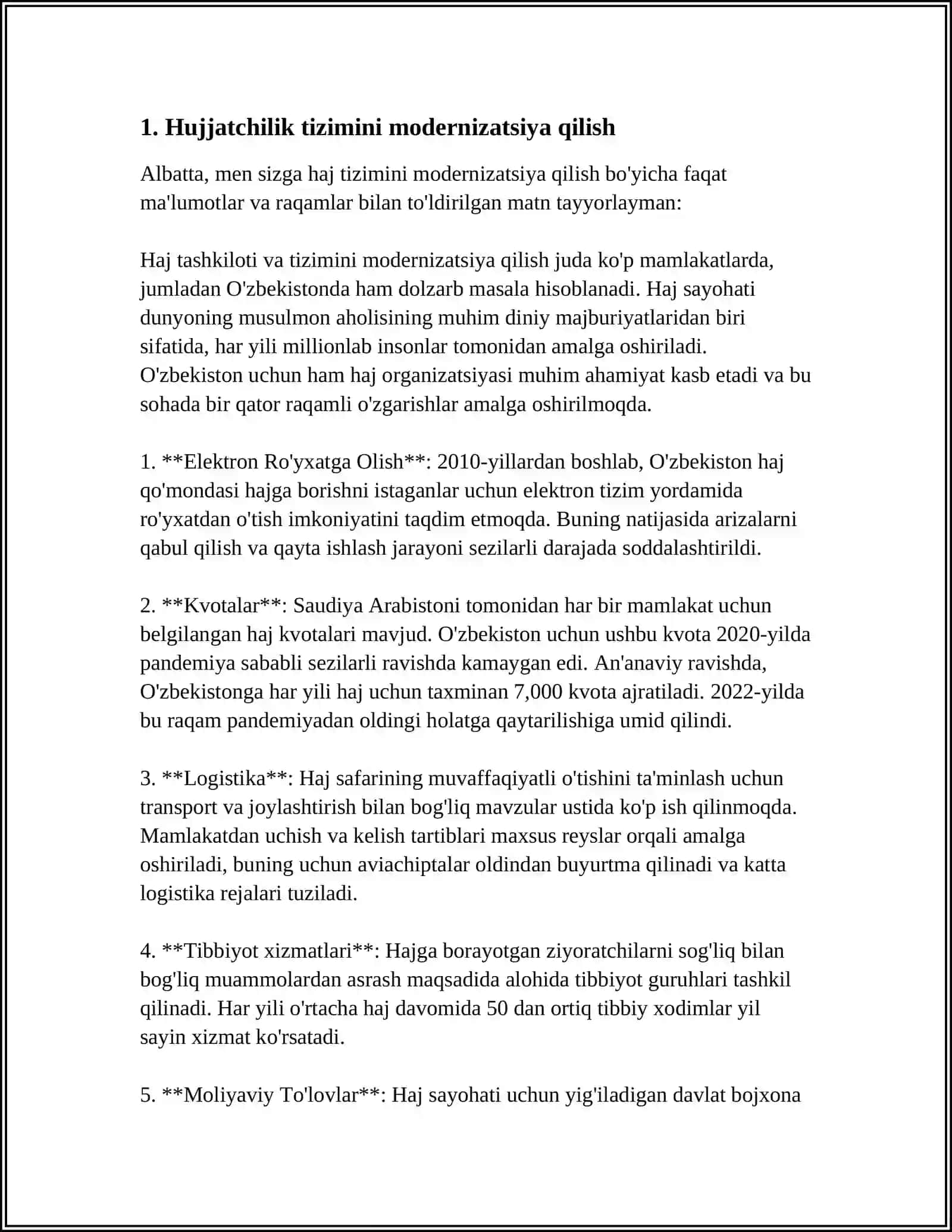 O'ZBEKISTON RESPUBLIKASIDA HUJJATCHILIK TAKOMILLASHUVI MAVZUSIDA MAQOLANI TAHLIL QILISH 3