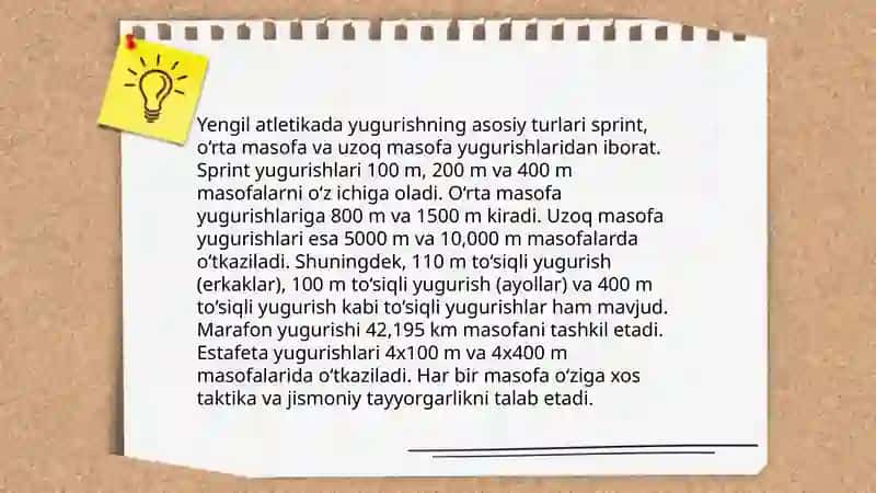 Yengil atletika haqida 3