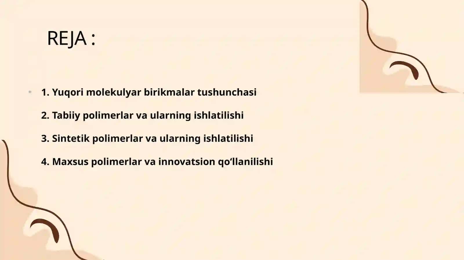 Yuqori molekulyar birikmalarning eng muhim vakillari va ularning ishlatilishi. 3