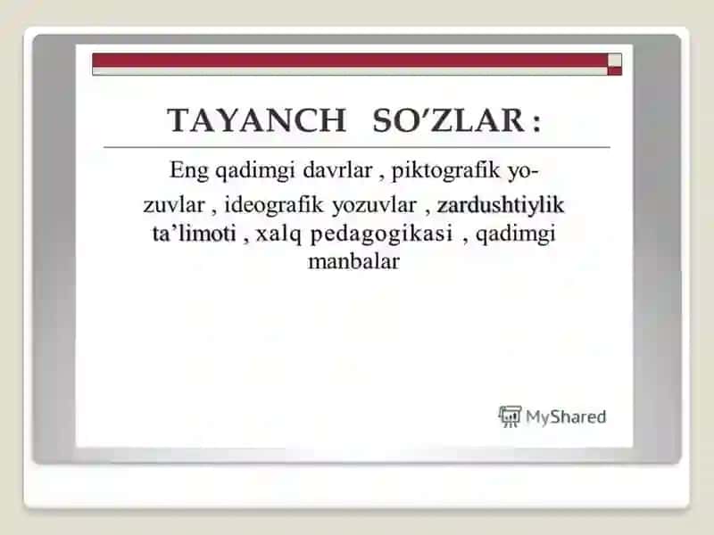 Pedagogika tarixi fan sifatida. Ibtidoiy jamoada tarbiya 3