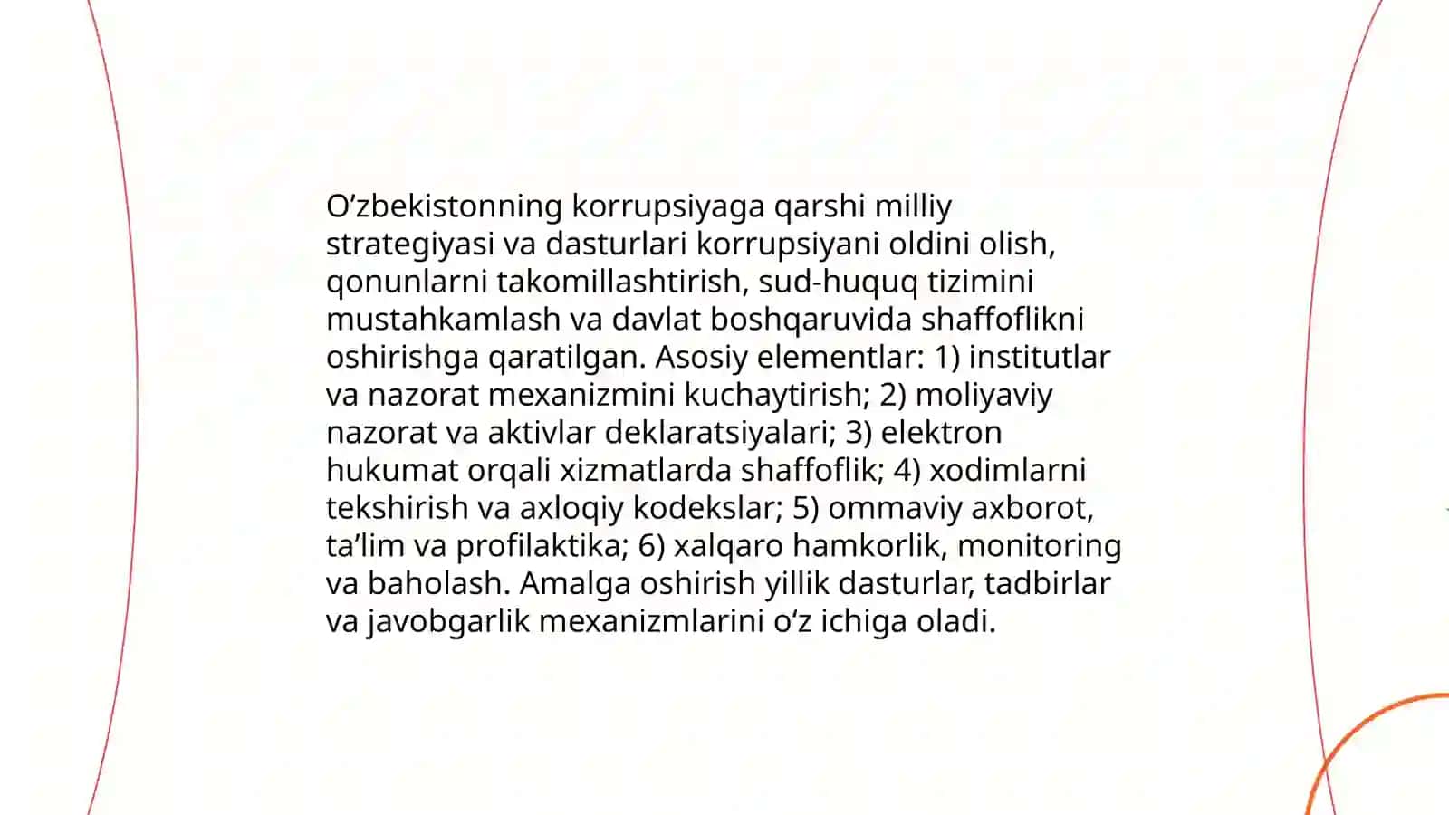 O’zbekistonning korrupsiyaga qarshi siyosati 3